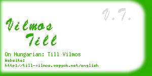 vilmos till business card